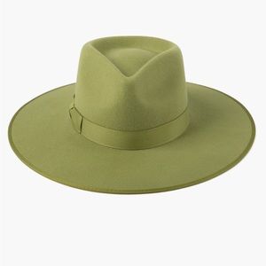 Lack of color cactus rancher hat in cactus green